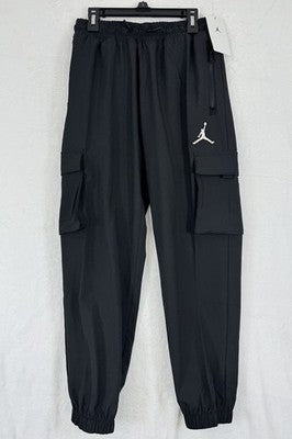 Air Jordan Girls Pants Large Black Cargo Joggers Pull On Elastic Waist NWT
