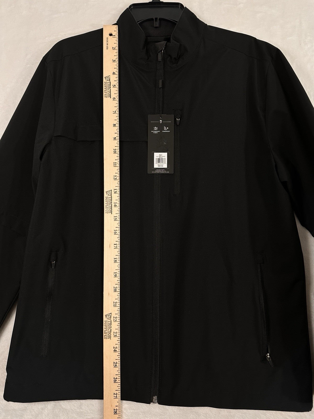 Walter Hagen Golf Jacket Men’s Small Black P11 Rain Waterproof Windbreaker NEW