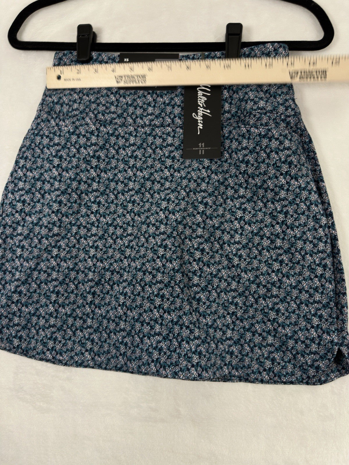 Walter Hagen Golf Skort XS Blue Floral Print Pockets Sculpt Lady Womens NEW