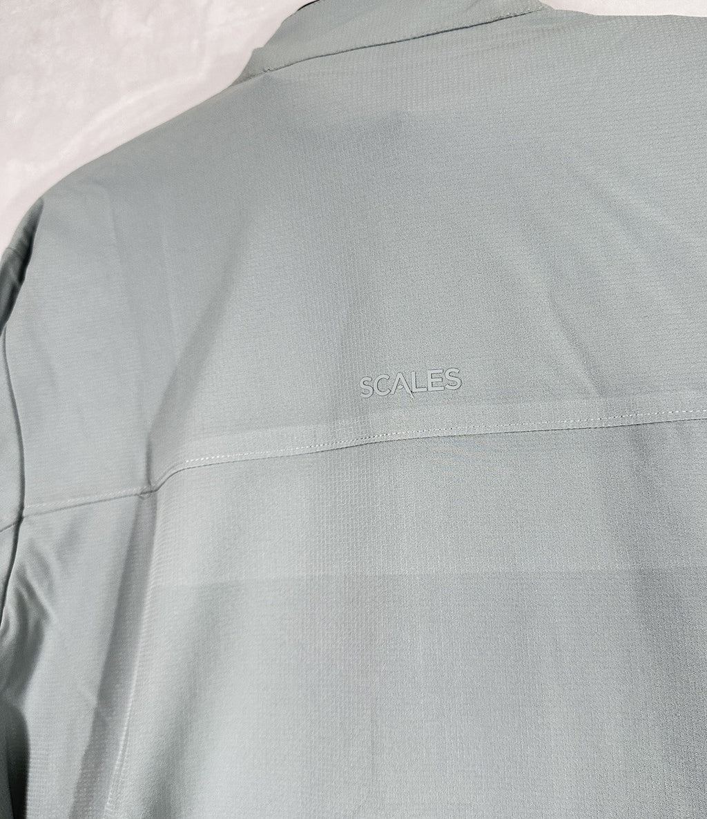 Scales Full Zip Jacket Mens Medium Fishing Windbreaker Gray UPF 30+ NWT $110 NEW