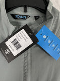 Scales Full Zip Jacket Mens Medium Fishing Windbreaker Gray UPF 30+ NWT $110 NEW
