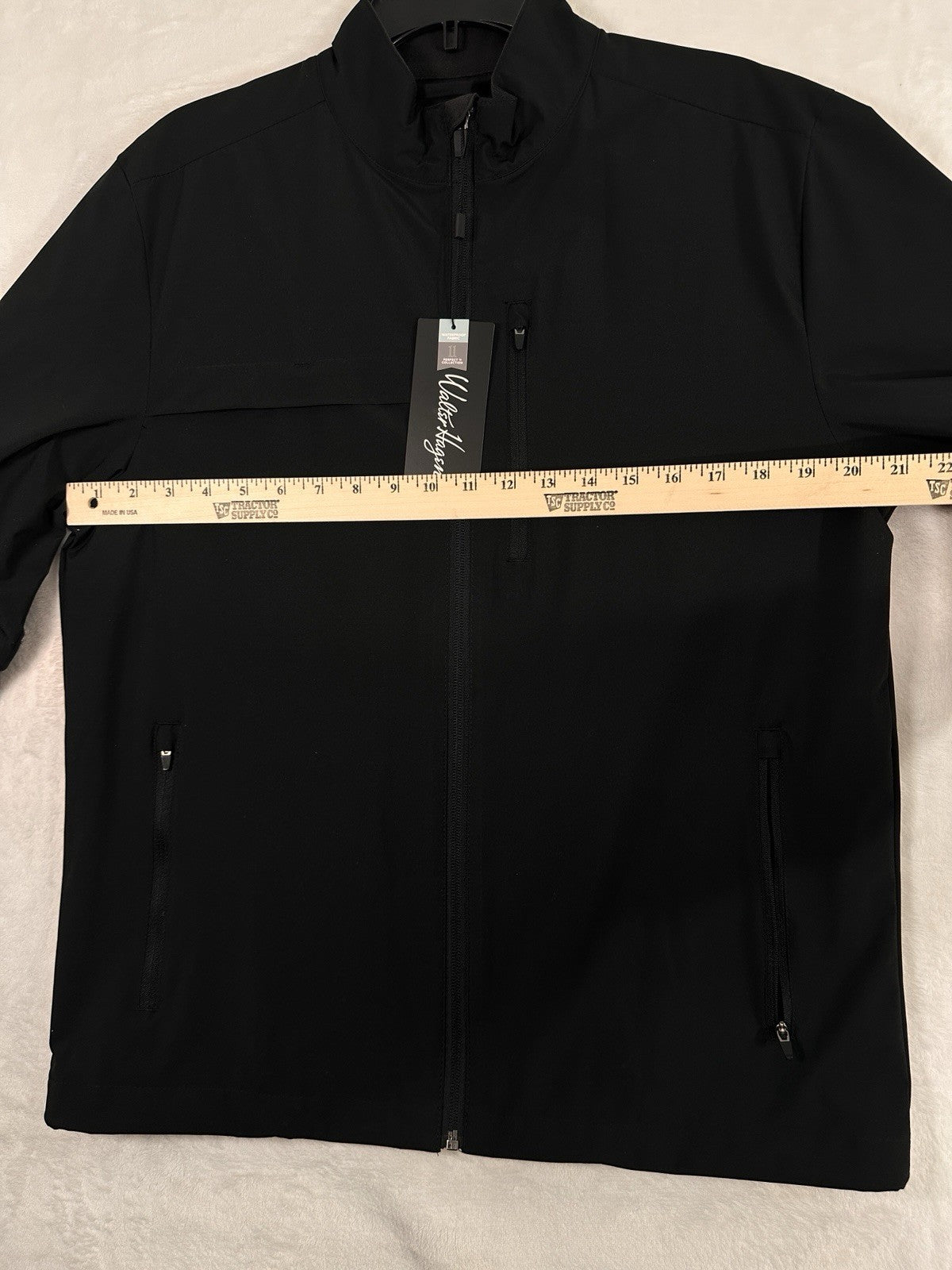 Walter Hagen Golf Jacket Men’s Small Black P11 Rain Waterproof Windbreaker NEW