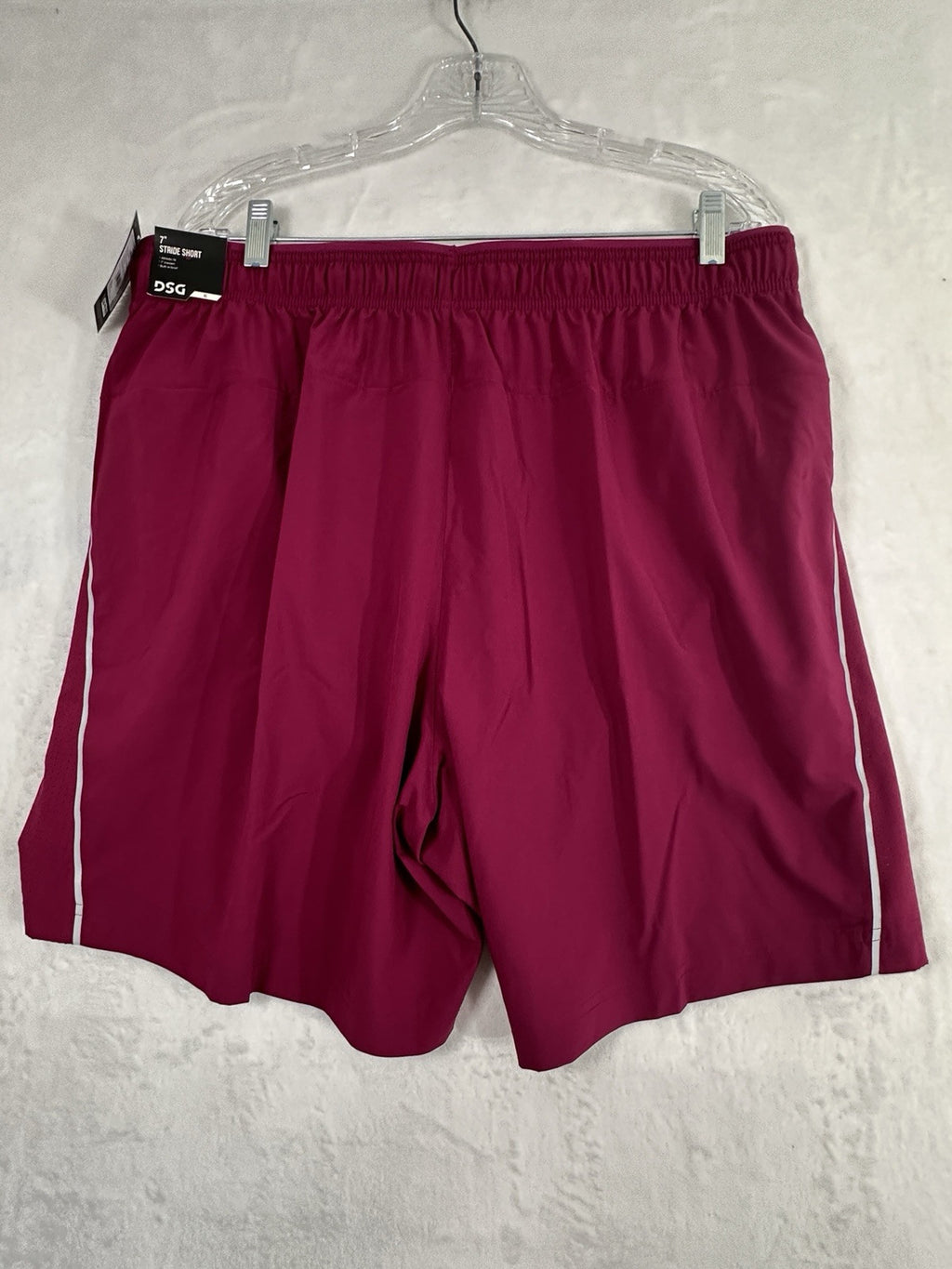 DSG 7” Running Shorts Mens Medium Stride Run Purple Reflective NWT