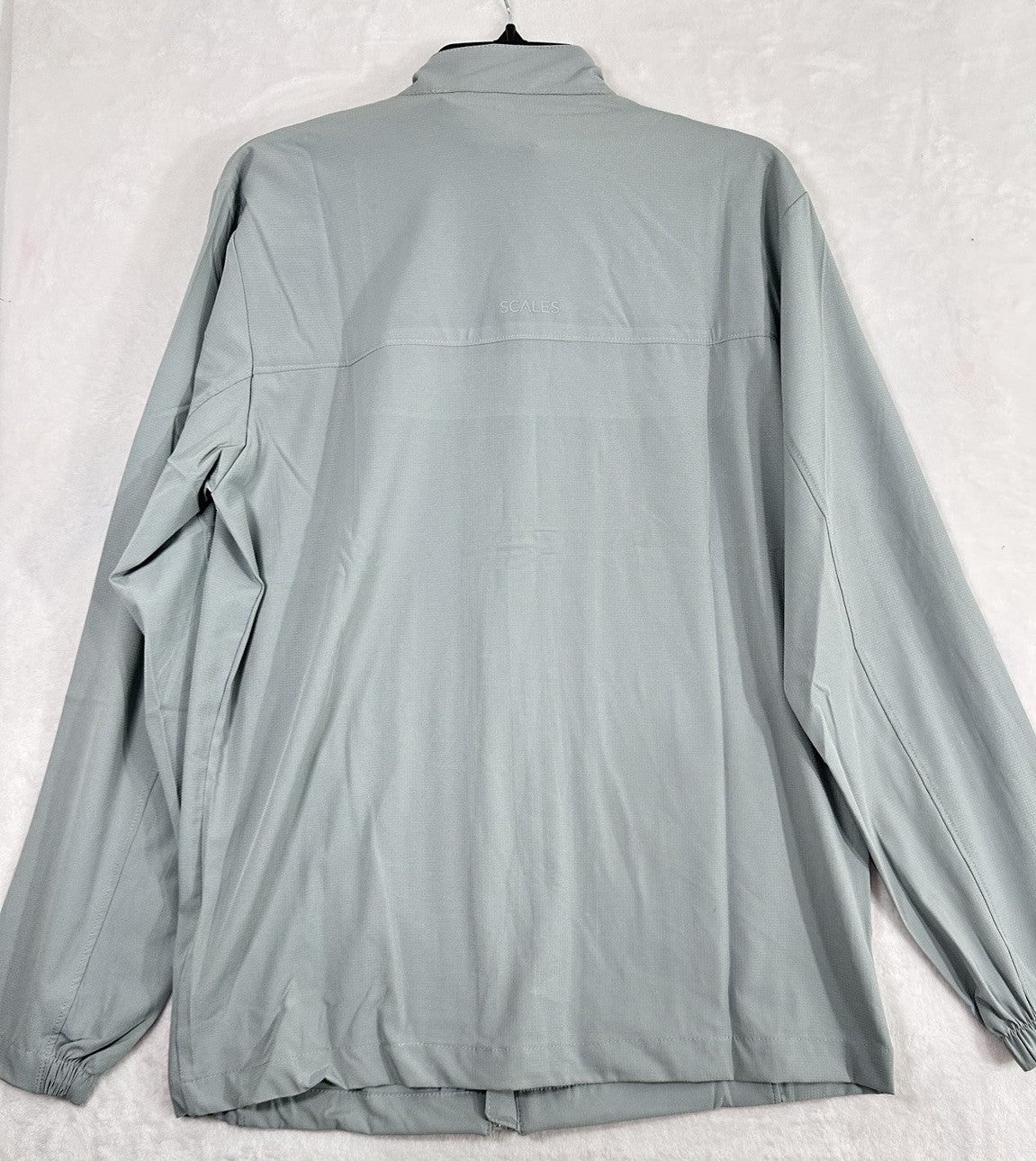 Scales Full Zip Jacket Mens Medium Fishing Windbreaker Gray UPF 30+ NWT $110 NEW