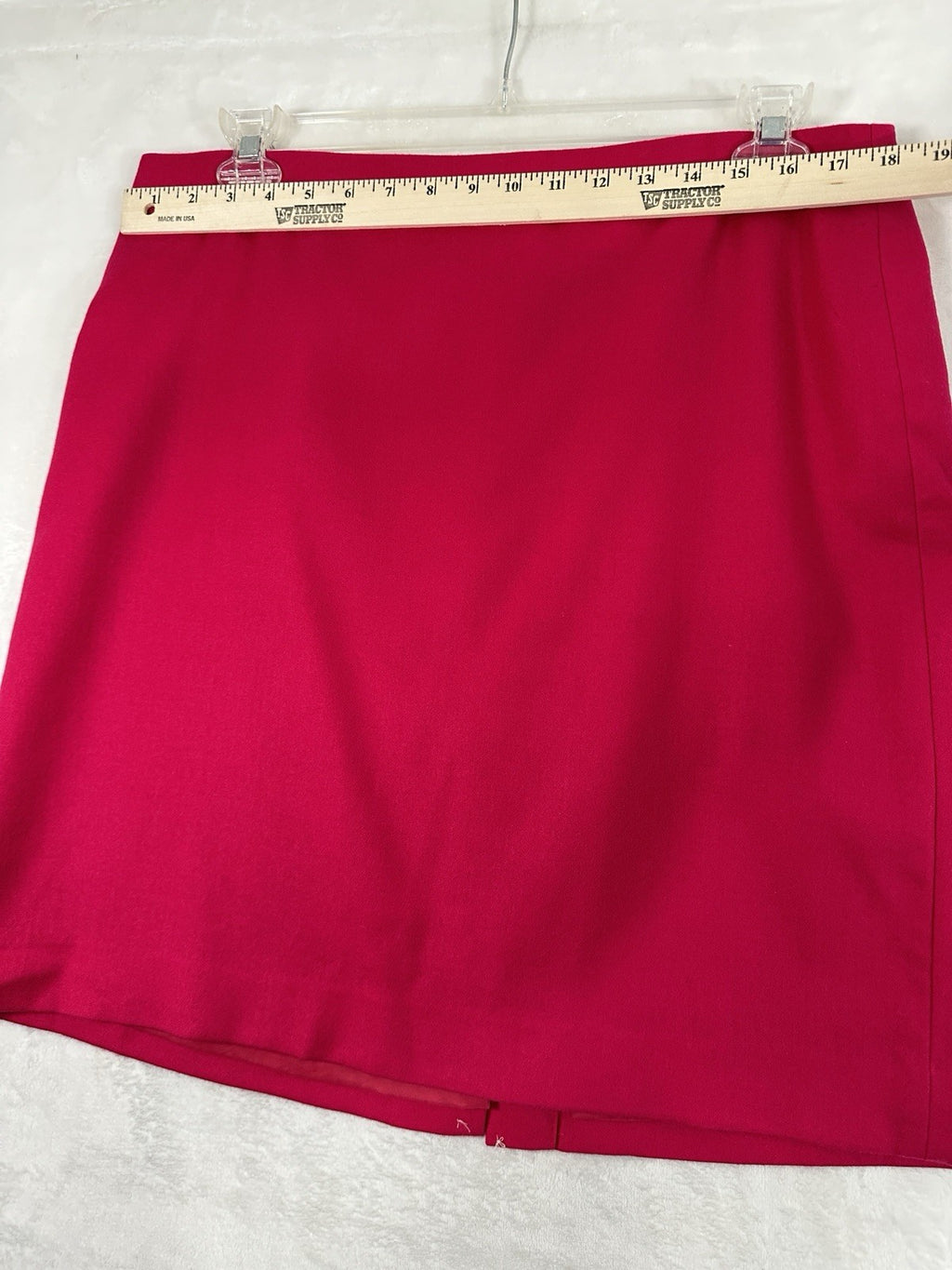 Talbots 14 Petite Skirt Wool Stretch A-Line Hot Pink Lined Womens 14P