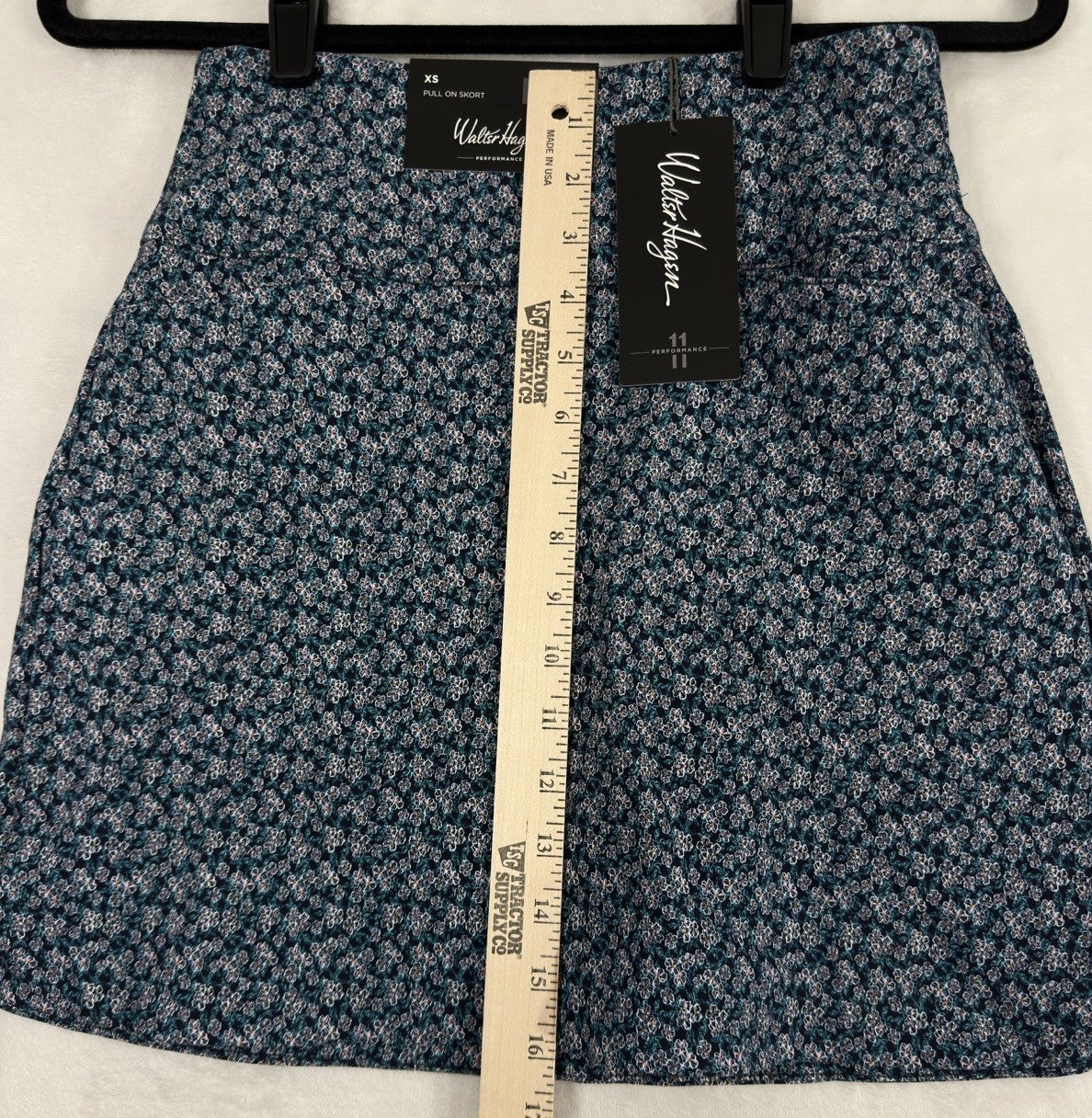 Walter Hagen Golf Skort XS Blue Floral Print Pockets Sculpt Lady Womens NEW