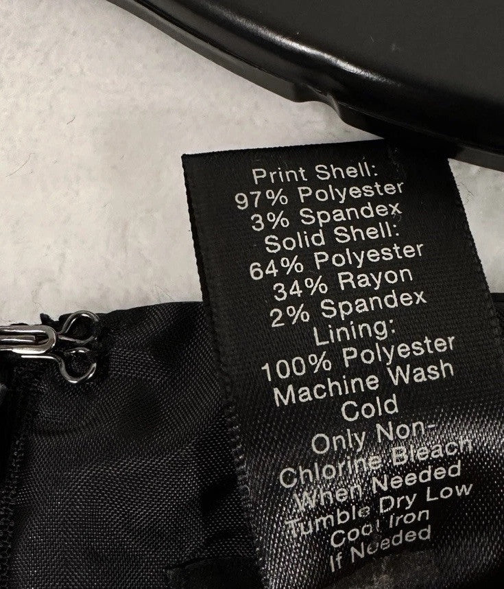 Ann Taylor Dress 4 Black Blue Shift Dress Cap Sleeves Knee Length