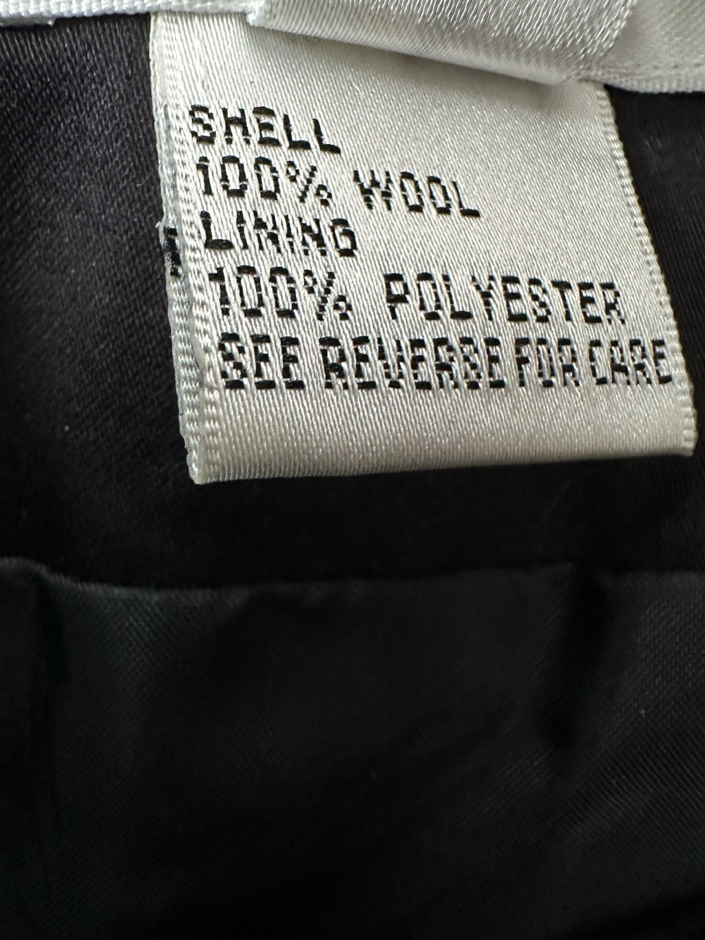 Vintage Talbots A-Line Skirt Size 14 100% Wool Black White Tweed Knee Length